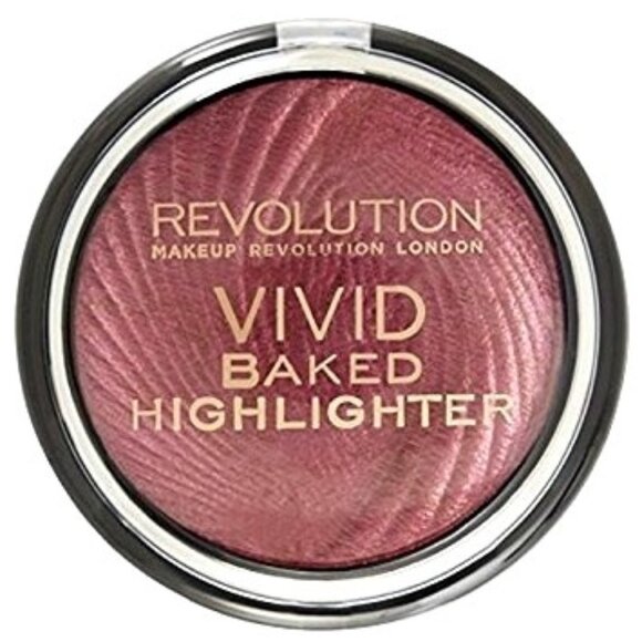 Makeup Revolution Vivid Baked Highlighter Rose Gold Lights Shimmery Finish 7.5g - Picture 1 of 3